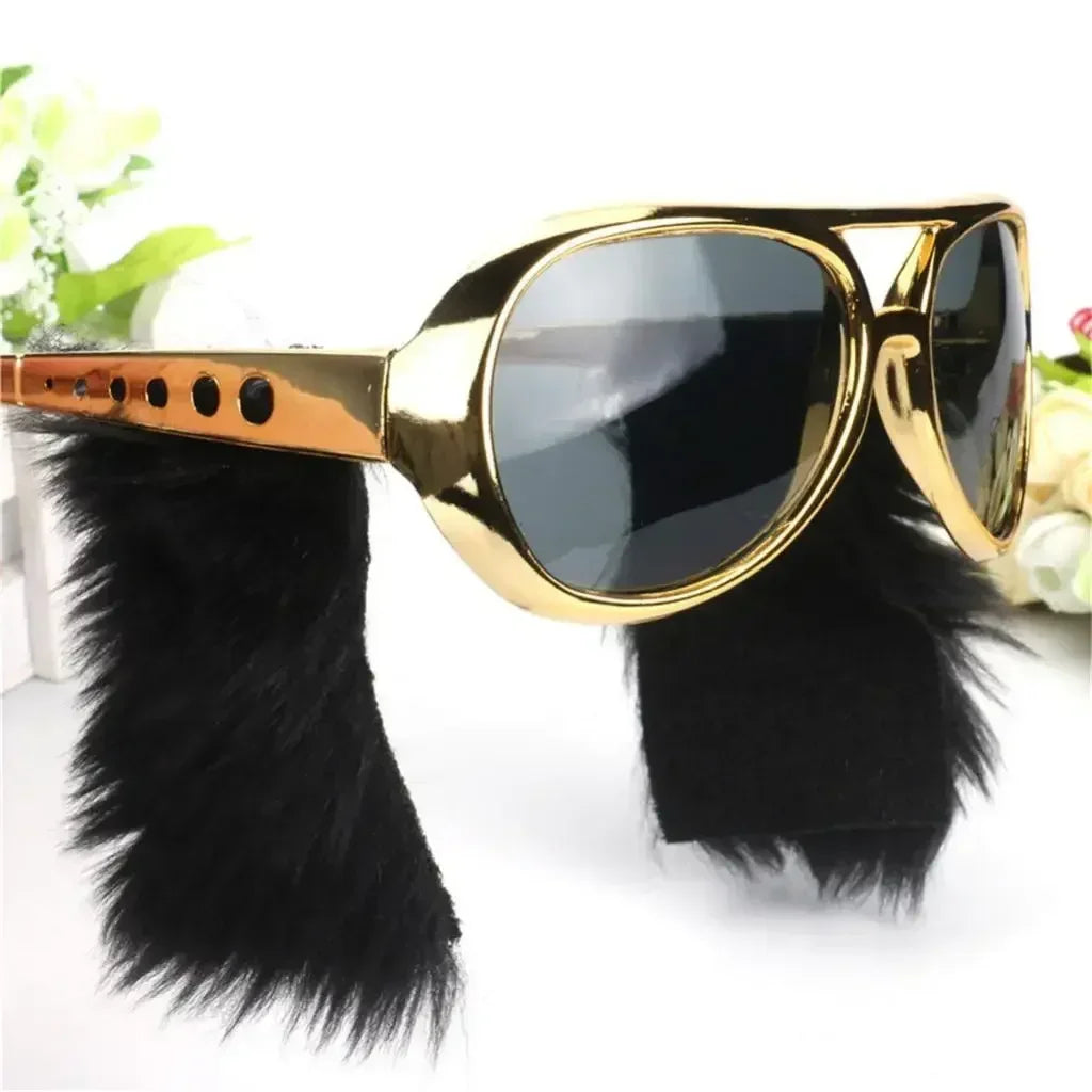 Disguise Glasses  70s Disco Party Movie Role-playing Elvis Prom Funny Glasses Cosplay Dress Up Rock Carnival Accessories