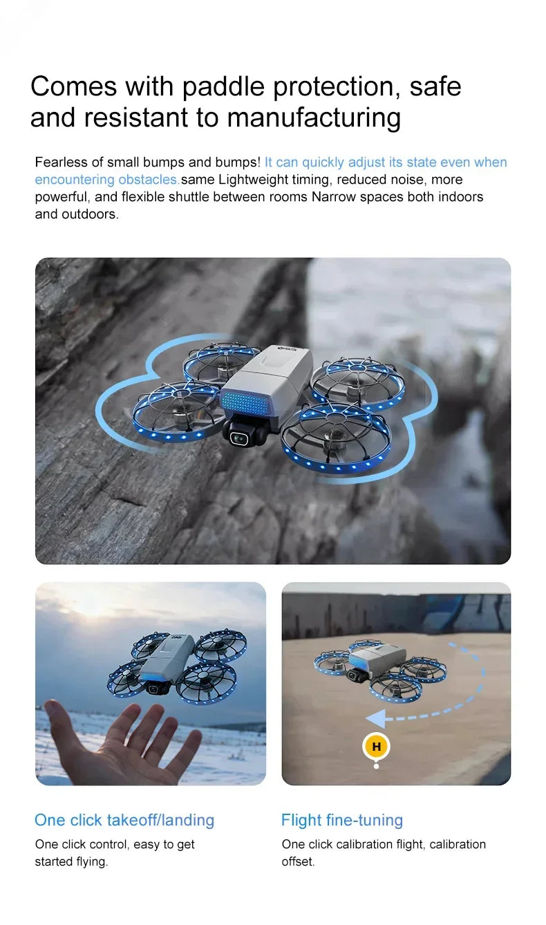 Drones 4k professionnel 10km flux optique sans brosse pliant double miroir photographie aérienne professionnelle avec drone à cardan servo