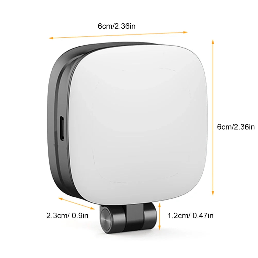 Magnetic Phone Selfie Light Mobile Phone Fill Light Pocket Light Folding LED Phone Fill Light for Video Recording Conference