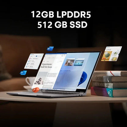 CHUWI FreeBook 2-in-1 Laptop Tablet 512GB SSD 16GB LPDDR5 Intel N150 13.5" IPS FHD Display WIFI 6  BT5.2 Windows 11 Notebook