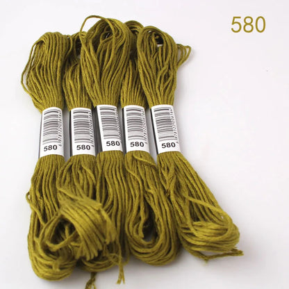 433---581--10 pcs cross-stitch  Embroidery Thread Floss Sewing Skeins Craft DIY Bracelet braided