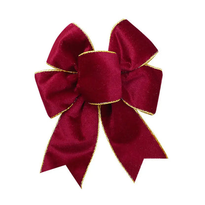 Grand nœud papillon de noël suspendu, pendentif en velours rouge pour porte, décoration de fête de noël du nouvel an 2026, nouvelle collection