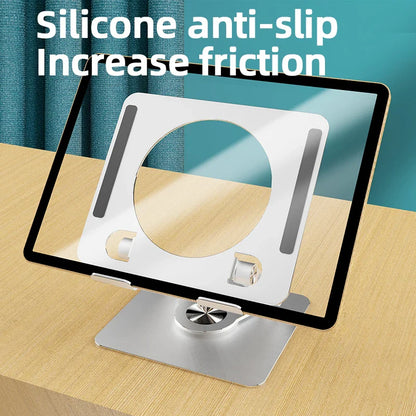 Support de tablette de bureau, avec dissipation thermique évidée, disponible en deux options : rotatif et non rotatif