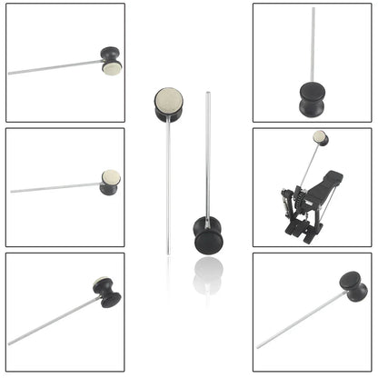 M MBAT – marteau de batteur à pédale de tambour, remplacement pour Kit de batterie, accessoire, arbre en acier inoxydable, tête de batteur à pédale en feutre