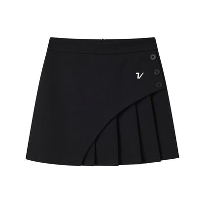 Summer golf suit pleated skirt, 2025 new Korean golf skirt, fashionable A-line short skirt, women's golf culottes