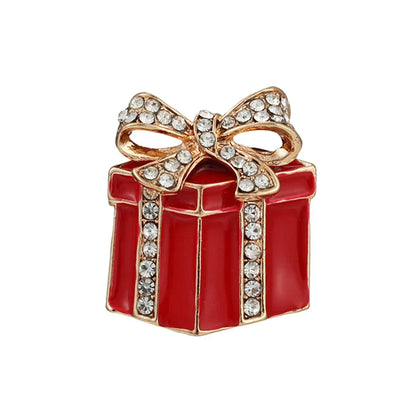Christmas Brooches for Men and Women, Santa Claus Hat, Gloves, Bells, Socks, Rhinestone Suit, Metal Brooches, Badges, New Year Gift, 2022