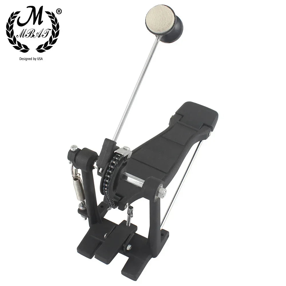 M MBAT – marteau de batteur à pédale de tambour, remplacement pour Kit de batterie, accessoire, arbre en acier inoxydable, tête de batteur à pédale en feutre