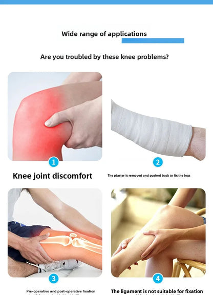 Support de fixation réglable des articulations du genou, pour la fracture des jambes, la fracture des os du genou, protection du genou pour la rééducation du ménisque