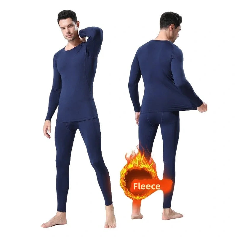 Hiver hommes sous-vêtements thermiques homme polaire leggings collants chauds pantalons longs thermo-compression pantalons collants hommes vêtements 3XL