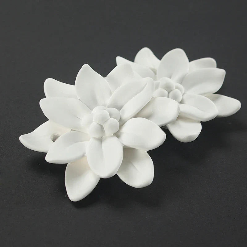 1pcs HomeFlower Ceramic Aromatherapy Air Freshener Home Decor Aroma Diffuser Mist Maker Diffuser with Aromatic Ribbon Home Decor