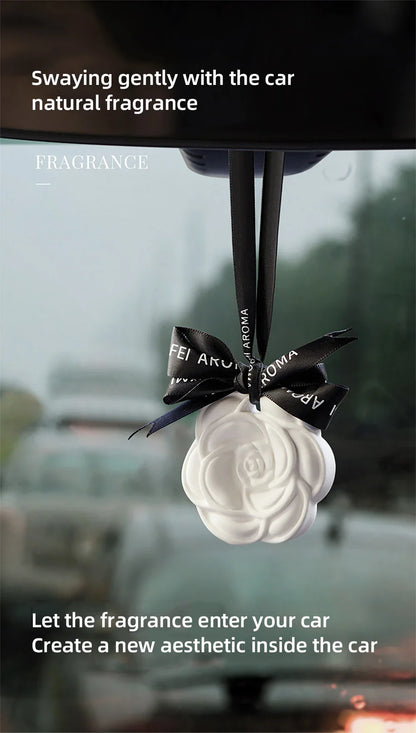 Ceramic Ornaments Aromatherapy Light Luxury Ancient Home Perfume Diffuser Stone Tablet Plaster Car Fragrance Pendant