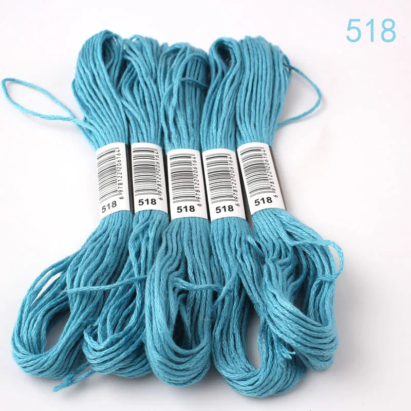 433---581--10 pcs cross-Stitchou  Embroidery Thread Floss Sewing Skeins Craft DIY Bracelet braided