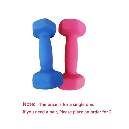 Haltère professionnel pour femmes, 1kg, os, équipement de sport, fitness à domicile, perte de poids, trempette en plastique multicolore