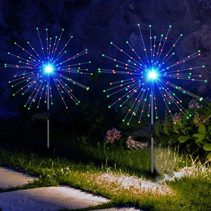 LED Solar Fireworks Lights Garden Decoration Fairy Lights Waterproof Outdoor Dandelion Lawn Lamp for Garden Landscape Lawn Decor