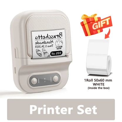 Portable Printer Mini Label Printer Self-adhesive Inkless 12-58mm Label Makers For Photo/Label/Home/Office/Business/Gifts As B21