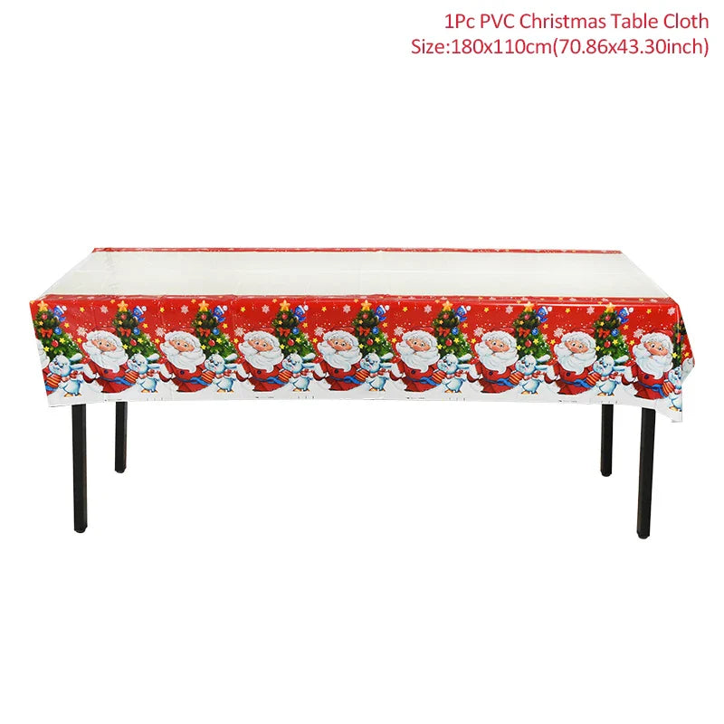 Chemin de Table de Noël, Décoration pour la Maison, Couverture de Nappe, Ornement, Cadeaux, ixdu Nouvel An, 2023