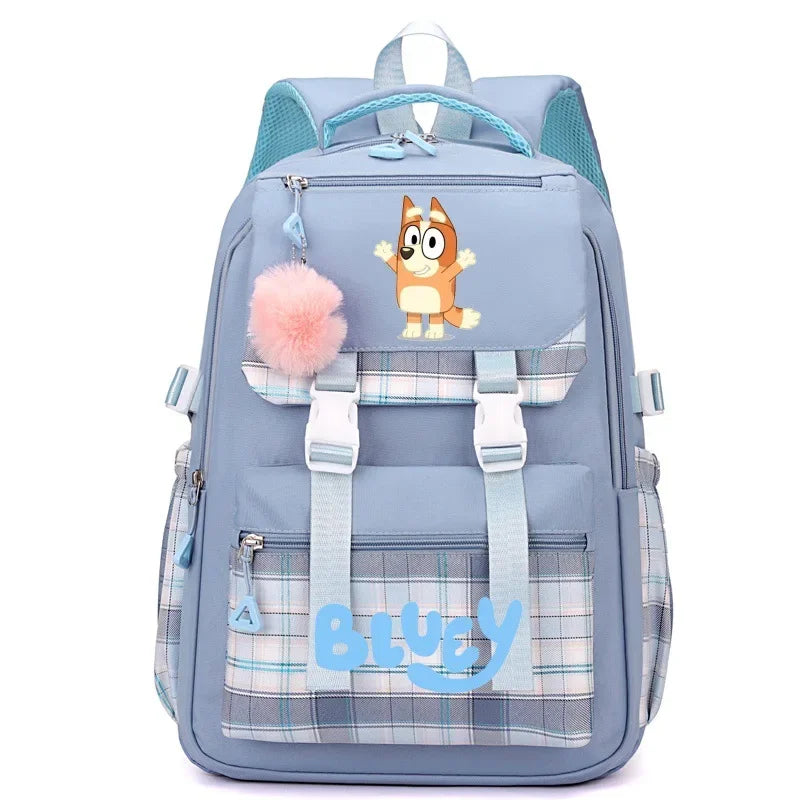 2024 New Bluey Boys And Girls High School Backpack Large Outdoor Leisure Practical Bag Cartoon Animation Bag Children's Gift