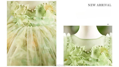 Girls' Floral Evening Dress Toddler Birthday Princess Outfit Christening Clothes Costume First Year Children's Dresses