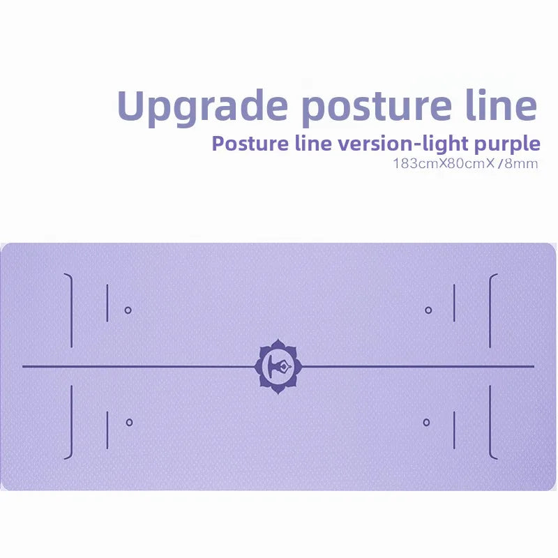 Thi Wide Long TPE Yoga Mat for Men And Women Fitn Dance Anti-Slip Home Use Slightly Defective Exercise Equipment