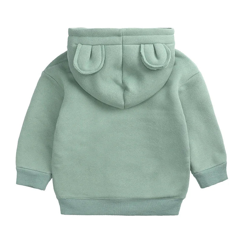 2024 Sweat-shirt polaire Licorne pour enfants, automne, 6 mois-7 ans, col rond, dessin animé, vêtements pour adolescents, garçons et filles, tenues de sport décontractées, costume
