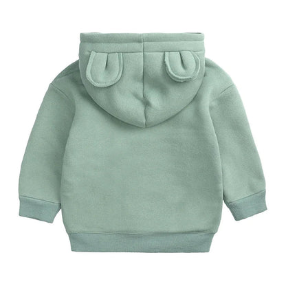 2024 Sweat-shirt polaire Licorne pour enfants, automne, 6 mois-7 ans, col rond, dessin animé, vêtements pour adolescents, garçons et filles, tenues de sport décontractées, costume
