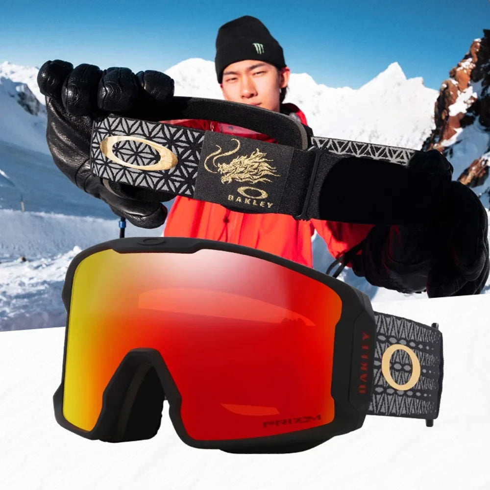 Oakley Line Miner [M] Ski Goggles, Snow Goggles with Prizm Lenses, Model [7093], Unisex Protective Eyewear