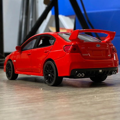 1:30 Subaru Impreza WRX STI 2020 supercar alliage moulé sous pression modèle accessoires de voiture ornements intérieurs de voiture saint valentin pour ami