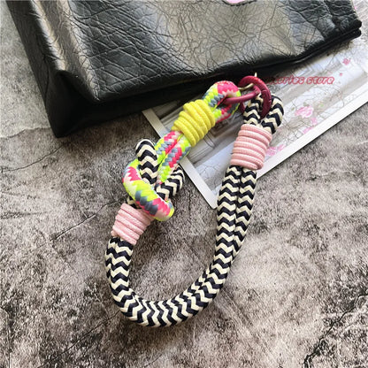Cell Phone Wrist Strap With Patch Bracelet Telephone Lanyard Small Fresh Smartphone Strap Bag Cellular Pendant Premium Keychain