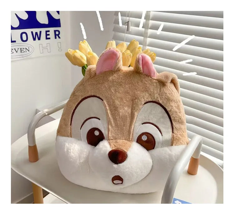 Plush Cartoon Chipmunk Squirrel  Large Capacity Shoulder Bag Sweet Versatile Cute Women's Bag Stitch Mobile Cosmetics Storage