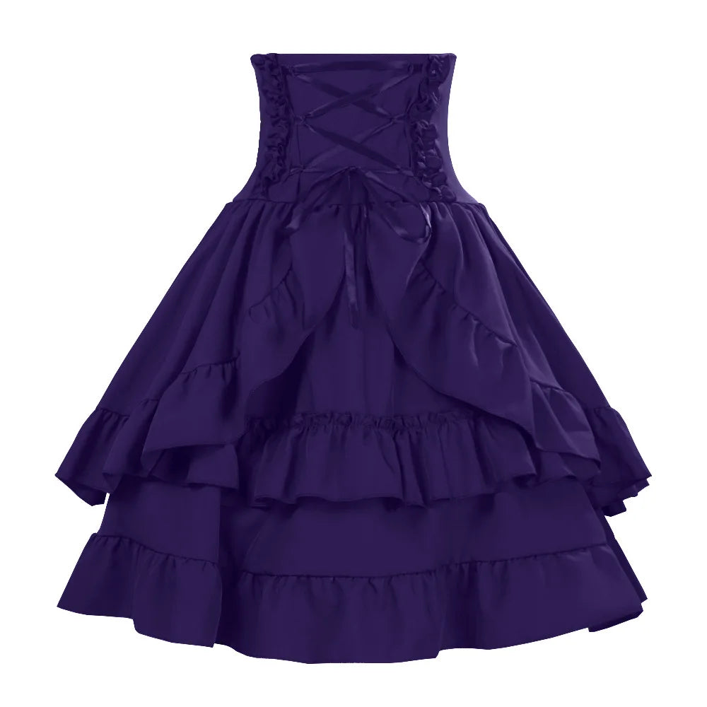 Victorian Costume with Renaissance Elements Dress Stylish Arrival European Multiple Layers Costume for Women Female Garment