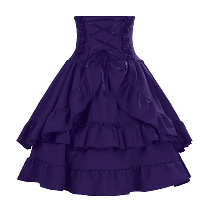 Victorian Costume with Renaissance Elements Dress Stylish Arrival European Multiple Layers Costume for Women Female Garment