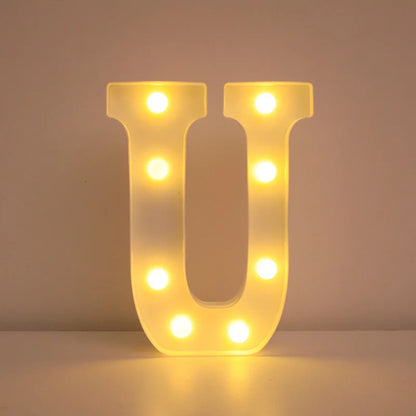 Lumière LED décorative avec lettre en forme de cœur pour la Saint-Valentin