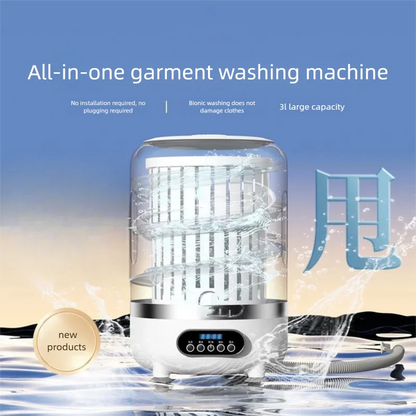 Portable Mini Washing Machine With High Speed Spin Dryer Energy Saving And Multifunctional For Camping Travel Dormitory Use
