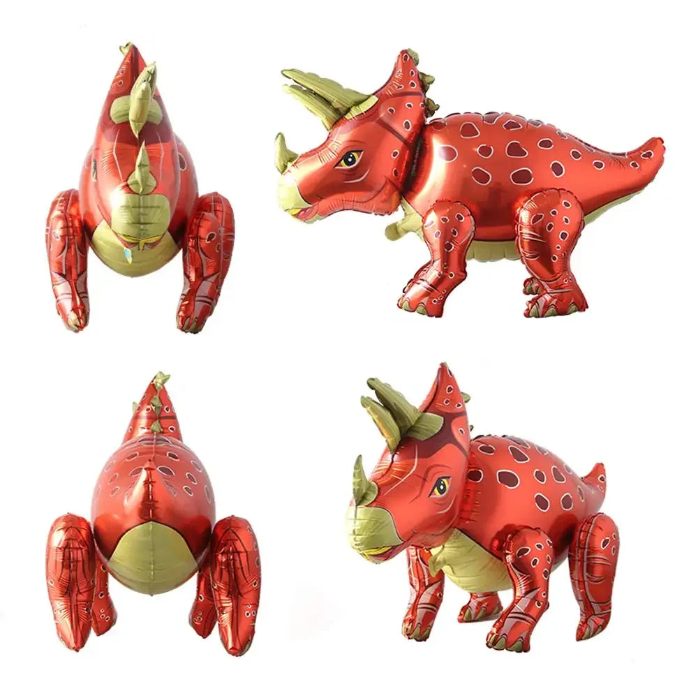 3D Self standing Dinosaur Tyrannosaurus Animal Balloons for Birthday Party Baby Shower Decoration Kit Inflatable Party Supplies