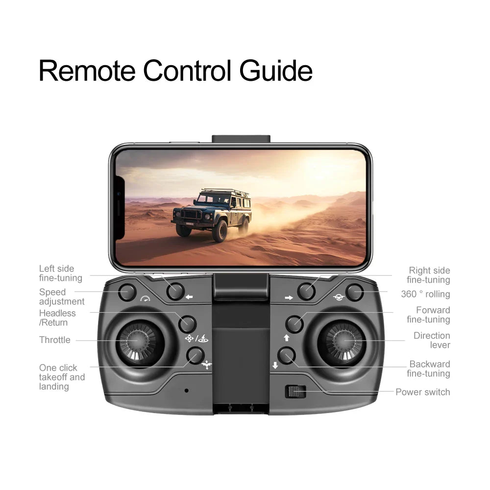 Nouveau Drone F198 professionnel double caméra avec 1080P WIFI FPV HD photographie aérienne grand Angle sans brosse RC pliable quadrirotor