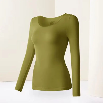 37 Women's Thermal Underwear Base Layer Shirt Skin Beauty Garment Ultra-Light Long Sleeve Thermal Set