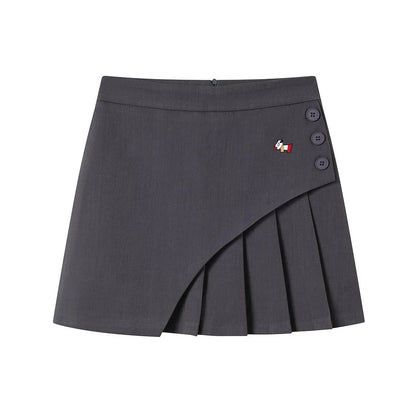 Summer golf suit pleated skirt, 2025 new Korean golf skirt, fashionable A-line short skirt, women's golf culottes