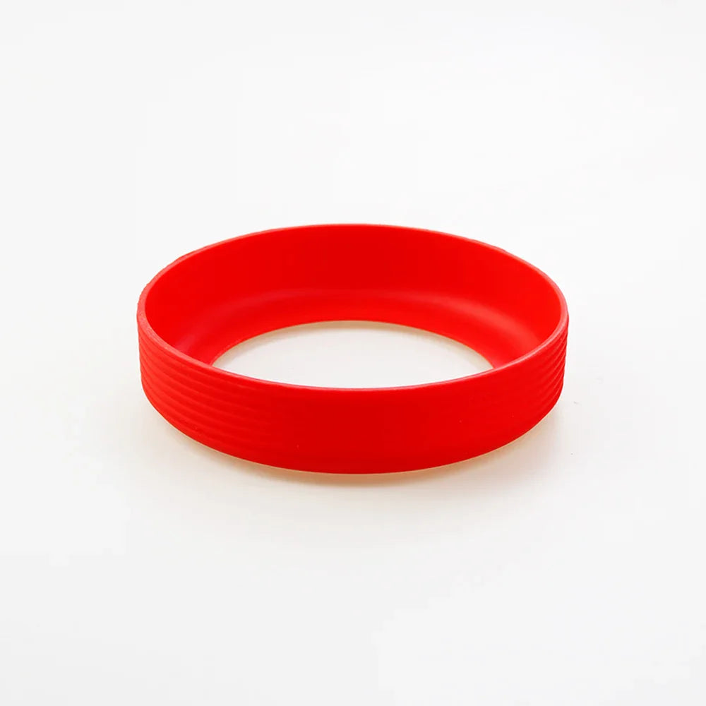16 Colors 9.0CM Threaded Silicone Cup Bottom Protective Cover Coaster Sleeve Water Cup Cover 90MM Thermos Cup Bottom Holder