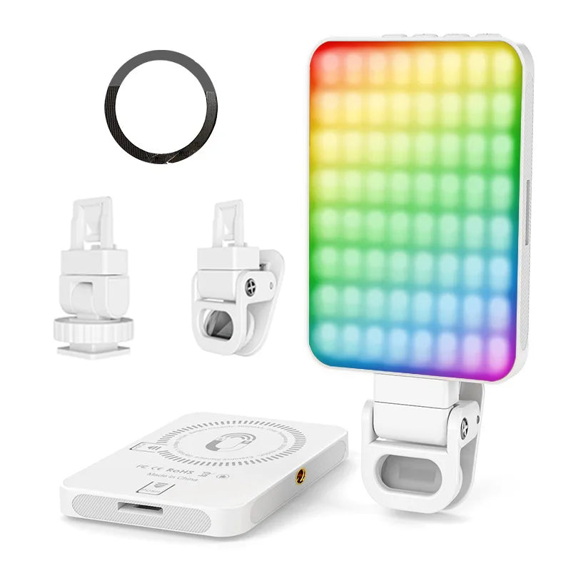 Mini anneau lumineux LED magnétique pour Selfie, pour iPhone 17 16 15 Pro/15 Pro Max/14 Pro/14 Pro Max/13 Pro/Pro Max Streaming