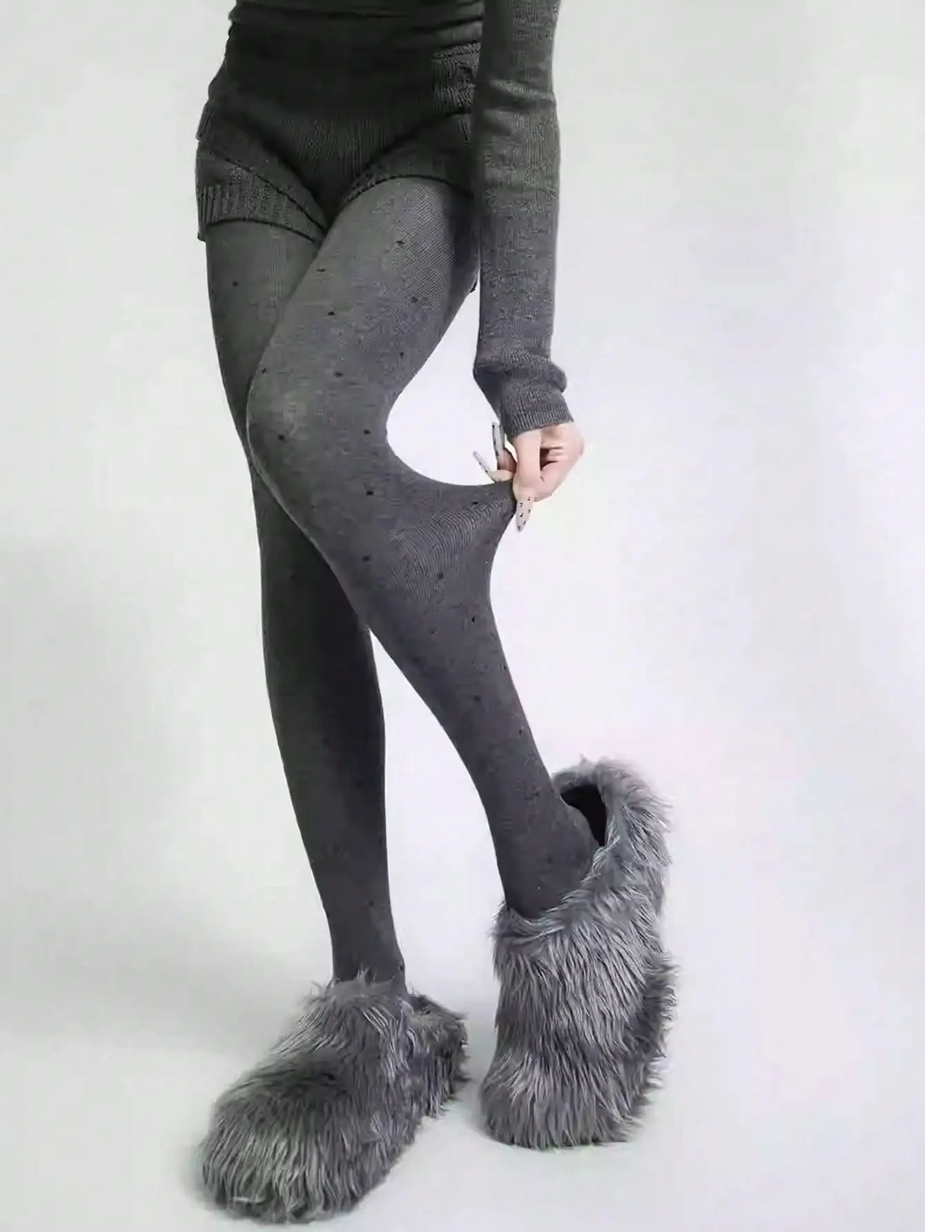 Leggings imprimés à pois pour femmes, 100 grammes, Leggings péplum en velours fin bordeaux, automne et hiver, printemps et automne