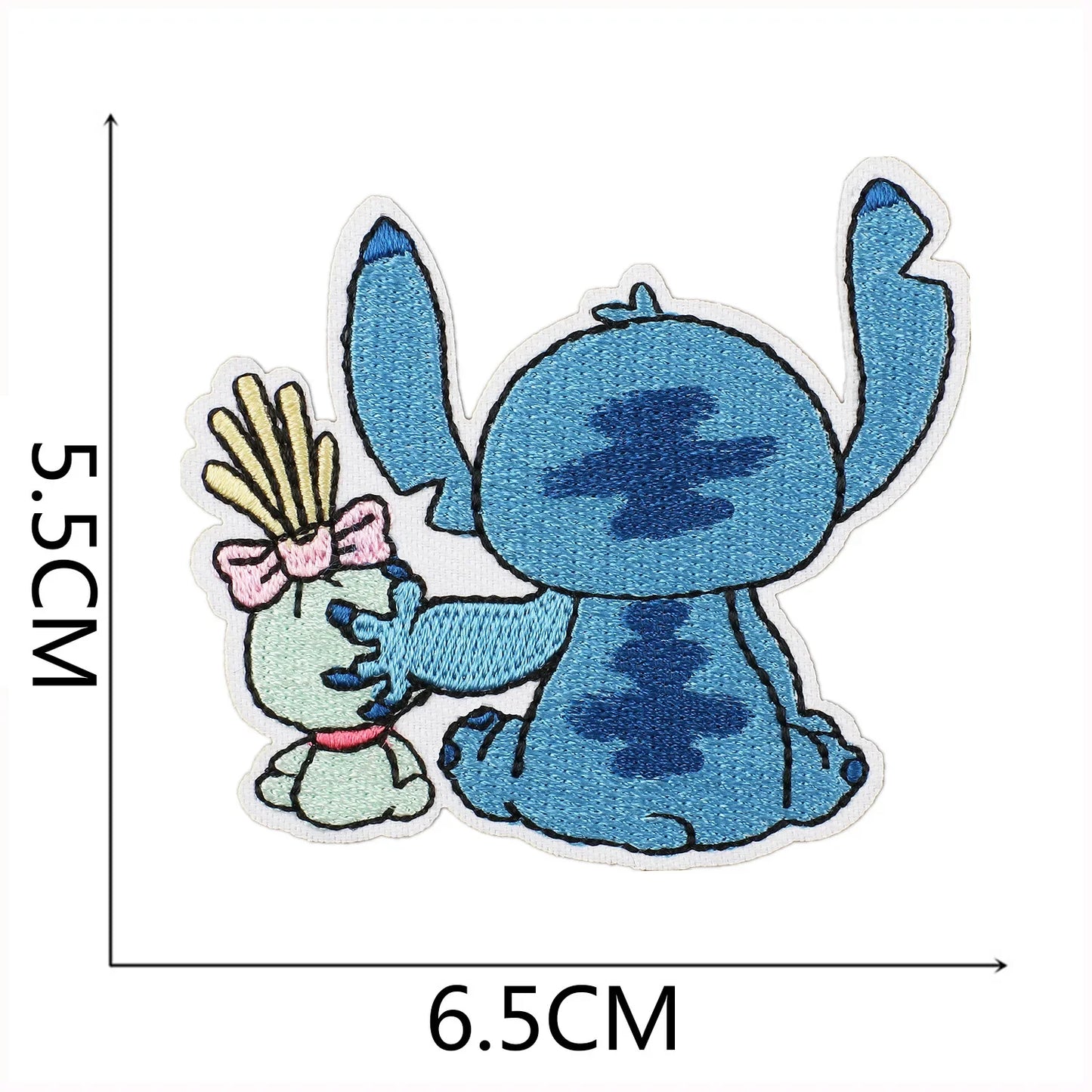 Cartoon Cute Anime Stitch Iron on Patches for Clothing T-shirt Bag Shose Stitch Patch Garment Stickers Embroidery Cloth Sticker