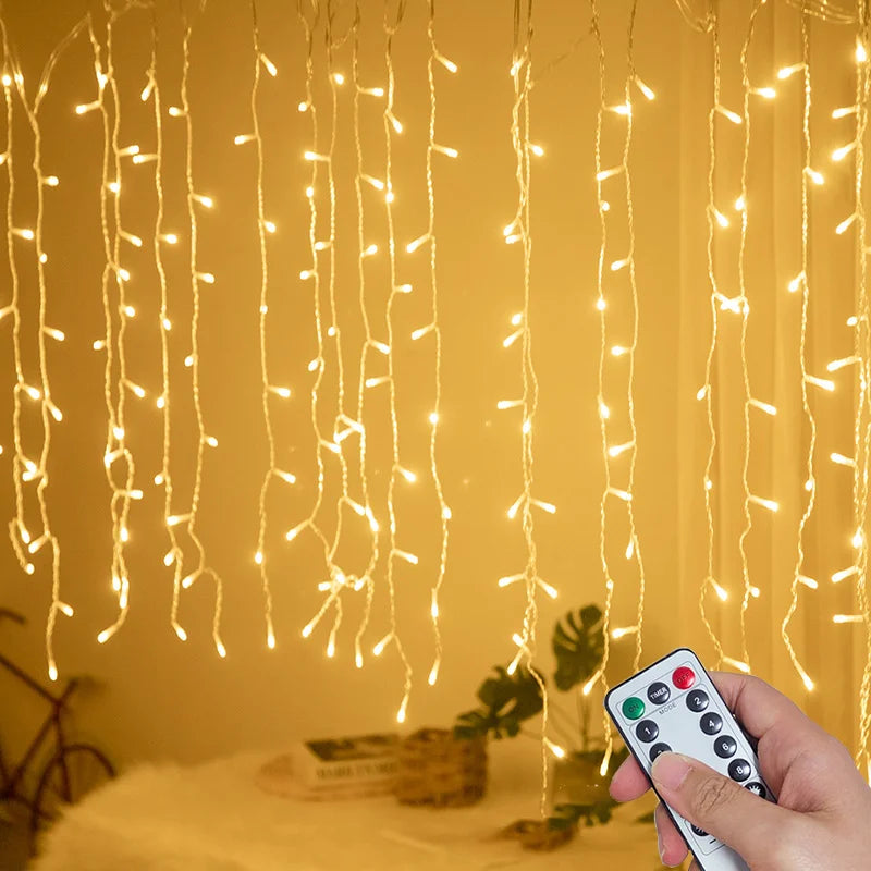 8 Modes USB bâton de glace lumière chaîne fête de mariage lumière LED guirlande intérieure maison festival fête jardin chambre rideau décoration