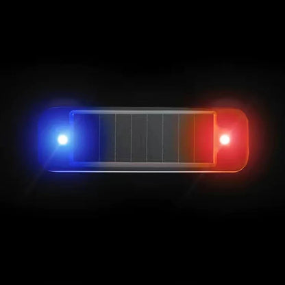 Mini LED énergie solaire voiture voyant d'avertissement nuit sécurité simulée alarme sans fil antivol lampe d'avertissement clignotant lampe d'alarme factice