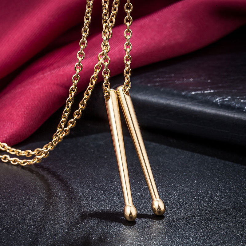 Collier Rockers Jazz Band Drum pour homme, batteurs, anciers de caisse claire, pendentif en acier inoxydable, cadeau de bijoux JOJewelry