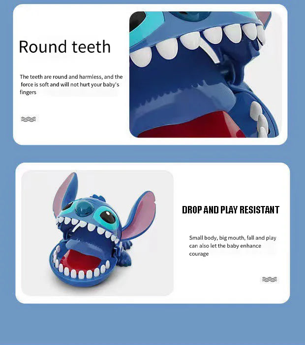 Stitch Biting Finger Toy Interactive Desktop Game Cute Alien Prank Gadget for Kids Family Parent Child Bonding Fun Party Favor