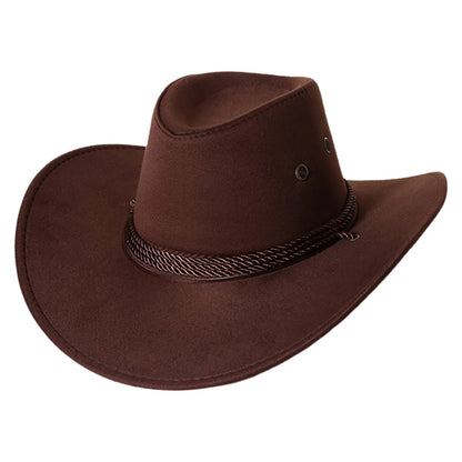 Kids Western Cowboy Costume Suede Leather Fringe Vest with Bandanna Felt Hat Halloween Wild West Cowgirl Cosplay Party Dress Up