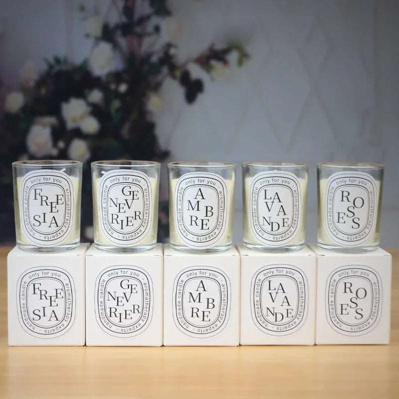 Bougie parfumée transparente, cadeau romantique, bougies aromatiques parfumées, bougies cadeaux pour invités, bougies de mariage, pot à bougie