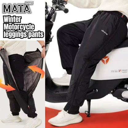 Leggings épais et chauds imperméables pour moto, couvre-jambes, jambières, pare-brise, sourire, hiver