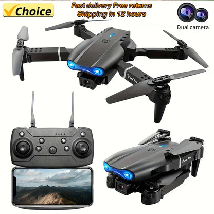Drone RC E99Pro 4K avec caméra HD grand angle 2024 P, hélicoptère pliable, WIFI FPV, jouet cadeau recommandé, 1080