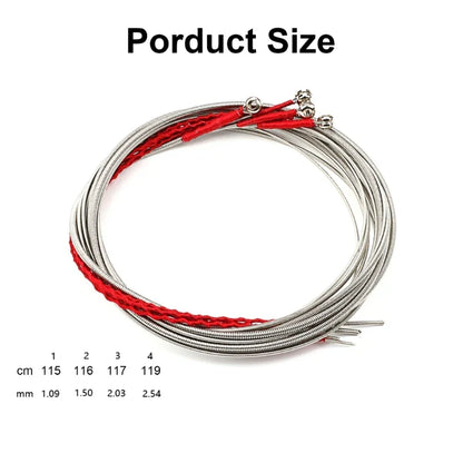 Stainless Steel Bass Strings, 4-string, Electric Bass Instrument Parts Accessories, Brilliant Sound Quality